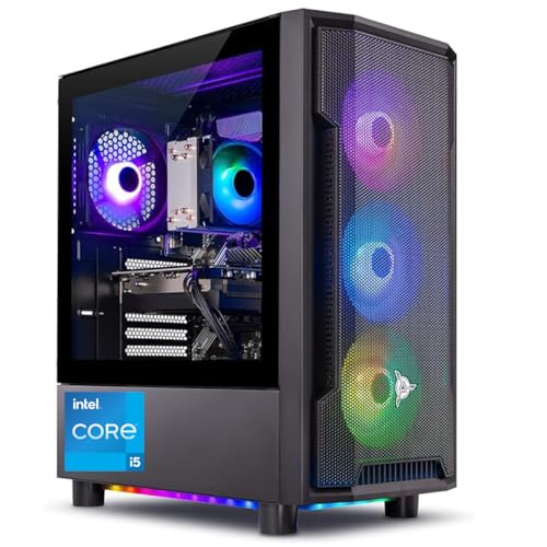 Skytech Gaming Shadow Gaming PC, Intel i5 13400F 2.5GHz, NVIDIA RTX 5060, 1TB NVMe SSD, 16GB DDR5 RAM 6000, 650W Gold PSU, Wi-Fi, Win 11, Desktop