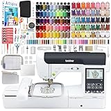 Brother SE2000 5" x 7" Combo Embroidery & Sewing Machine with Deluxe Thread & Accessory Bundle