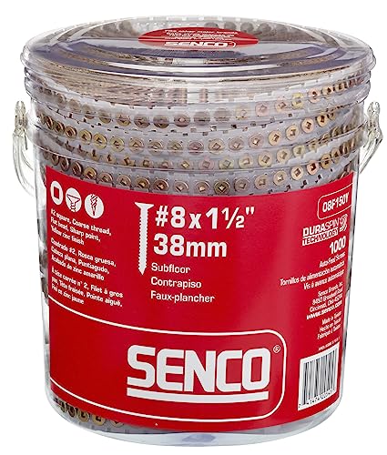 DuraSpin Screw - Wood to Wood, Subfloor Square, Flat, Sharp