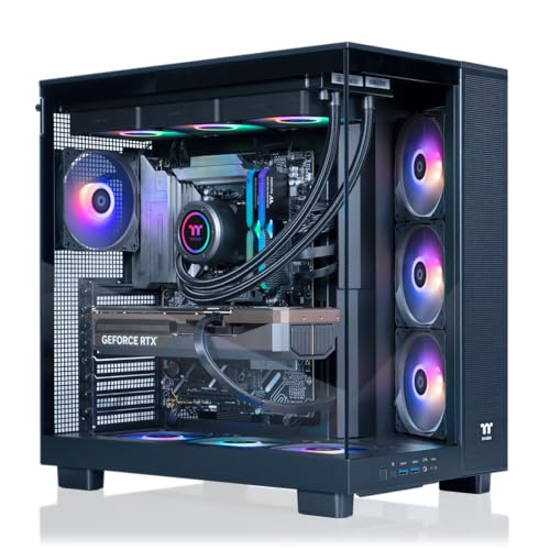 Thermaltake LCGS View u2890-380XL Gaming Desktop (Intel® Core™ Ultra 9 285K, ToughRam 32GB DDR5 6400MT/s RGB Memory, NVIDIA® GeForce RTX™ 5090, 2TB NVMe M.2, WiFi, Windows 11) VXLB-Z890-590-LCS