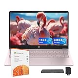 HP Flagship 14" HD Student&Business Laptop W/1 Year Office 365&AI-Copilot, Intel N150 CPU(Beats i3-1115G4), 16GB RAM, 288GB Storage (128GB UFS + 160GB Docking Set), Webcam, Bluetooth, Win 11s, Pink