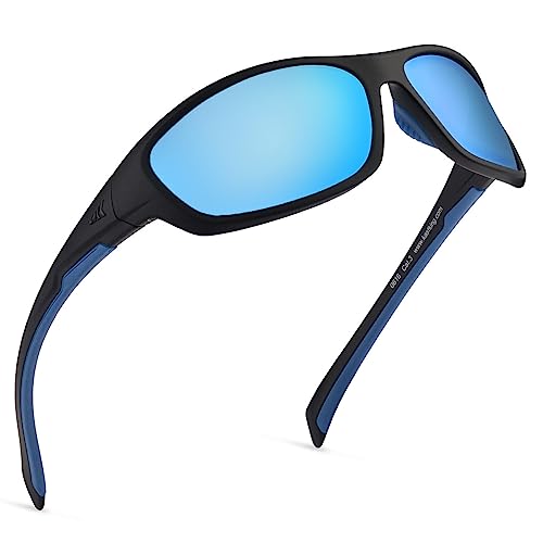 KastKing Hiwassee Polarized Sport Sunglasses for Men and Women, Wrap Sunglasses for Fishing Cycling and Running,UV Protection