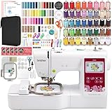 Brother PE545 4" x 4" Embroidery Machine with with 250+ Accessories including 40 Spools of Embroidery Theads