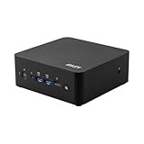 MSI Cubi NUC AI+ Barebones Mini PC: Intel Core Ultra 9-288V, 32GB Memory, WiFi 6E, BT 5.3, Thunderbolt 4, Type-C, Copilot Button: Black 2MG-002BUS