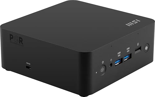 MSI Cubi NUC AI+ Desktop, Intel Core Ultra 9-288V, 32GB Memory, 1TB SSD, WiFi 6E, BT 5.3, Thunderbolt 4, Copilot Button, Win 11 Home: Black 2MG-022US