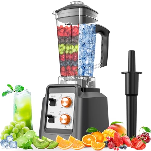 Blenders for Kitchen, Smoothie Blender - Professional Countertop Blender with 68oz Dishwasher-Safe Pitcher, Ice Crusher for Frozen Drinks & Smoothies