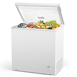 COWSAR 7.0 Cubic Feet Chest Freezer with 3 Removable Basket, Large Deep Freezers Free Standing Top Open with, Adjustable 7 Temperature Quiet Mini Congelador for Home Kitchen Office Commercial Bar