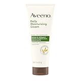 Aveeno Daily Moisturizing Cream with Prebiotic Oat & Shea Butter, Body, Face & Hand Cream for Normal to Dry, Sensitive Skin Hydrates for 48 Hours, Fragrance Free & Non-Comedogenic, 7.5 oz