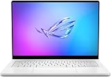 ASUS ROG Zephyrus G14 Latest (2025) 14" 3K OLED 120Hz Gaming Laptop Copilot+ PC AMD Ryzen AI 9 HX 370 NVIDIA RTX 5070 Ti 12GB 32GB LPDDR5X RAM 1TB SSD RGB KB Windows 11 Platinum White