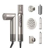 Dreame Dazzle Hair Styler and Dryer- Intelligent Nozzle Recognition, 110,000RPM High-Speed Motor for Fast Drying, 300M Negative Ions, 5 Snap-on Attachments, Smart Screen, 3 Customizable Modes