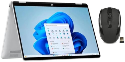 HP OmniBook 5 Flip 2-in-1 14" FHD+ Touch Screen Laptop |Intel Core 7 150U|Intel Graphics| Copilot |Backlit| Silver | 64GB RAM DDR5 | 10TB SSD |Windows 11 Home |Bundle with Wireless Mouse