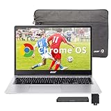 Acer Chromebook 315 15.6" FHD Laptop, Intel Celeron N4500, 4GB LPDDR4 RAM, 224GB Storage(64GB eMMC+160GB Docking Station Set), Intel UHD Graphics, HD Webcam, Numeric Keypad, Wi-Fi 6, Chrome OS, Silver