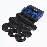 VQQSWAN Raw Bundles Human Hair Body Wave, 16 18 20 Inches, Bleachable & Dyeable, No Shedding, No Tangles, 15A Raw Vietnamese Hair Bundles, Multiple Washes Keep Texture Silky Soft, 3X Longer Lifespan