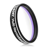 SVBONY SV240 1.25 inch Telescope Filter, Multi-Narrowband Filter, Reduce Light Pollution and Increase Contrast, Ha OIII H-Beta Universal Filter for City Astrophotography Galaxy Nebula