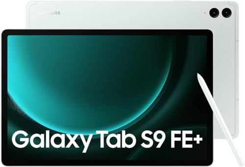 Samsung Galaxy Tab S9 FE+ Plus w/S-Pen (128GB, 8GB, Wi-Fi Only) 12.4" WiFi 6 Android Tablet, 4K Camera, International Model - X610 (Mint)