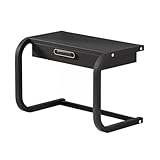 Microwave Oven Rack with Drawer, 2-Tier Kitchen Countertop Organizer, Large Capacity Storage Shelf for Small Appliances, Spices & Utensils
