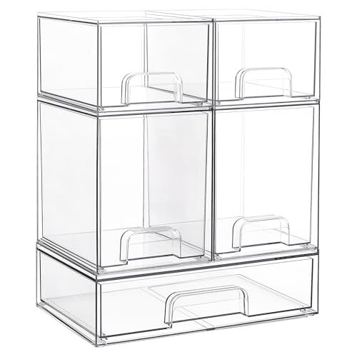 Vtopmart Stackable Storage Drawers Set