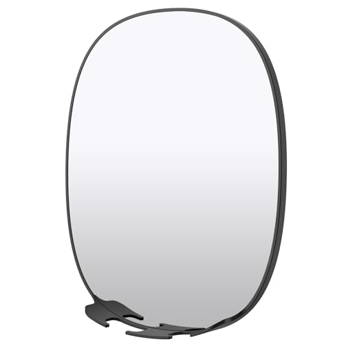 COSMIRROR Heated Shower Mirror Fogless for Shaving, Fog Free Shaving Mirror with 2 Razor Holders, Rechargeable No Fog Mirror for Shower, 360° Adhesive Mounted Steam Free Shower Mirror
