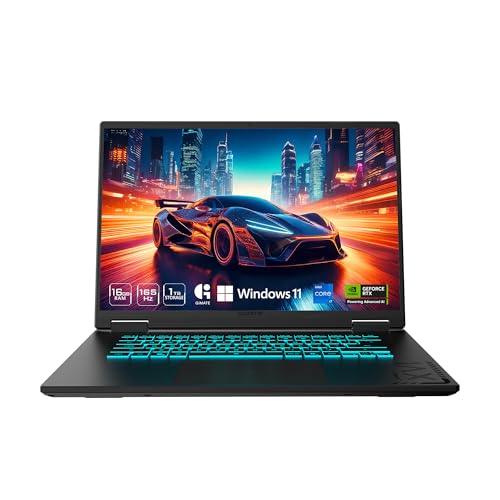 GIGABYTE - Gaming A16 Gaming Laptop - 165Hz 1920x1200 WUXGA - NVIDIA GeForce RTX 5070 - Intel i7-13620H - 1TB SSD with 32GB DDR5 RAM - Windows 11 Home AD Gaming A16 CWHI3US864SH