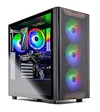 Skytech Gaming Chronos 3 Desktop PC, Intel i5 14400F 2.5 GHz (4.7GHz), AMD RX 9060XT 8GB, 1TB NVMe SSD, 16GB DDR5 RAM 5200, 650W Gold PSU, Wi-Fi, Win 11