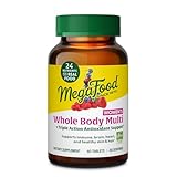 MegaFood Whole Body Methylated Multivitamin for Women - Womens Multivitamin with Magnesium Glycinate, Biotin & Methylcobalamin B12 Vitamins - Daily Energy & Immune Support - 60 Tablets, 60 Servings