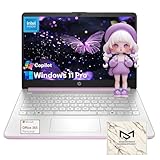 HP 2025 14-inch Student Laptop - Win 11 Pro & 1-Year Office 365 • Intel Quad-Core (Beats N4120) CPU • Wi-Fi 6 • Copilot AI • 16G RAM • 128G UFS + 256GB SD Card • Thin & Light Laptop • w/Accessories