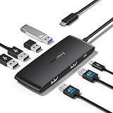 Lemorele USB C Hub Docking Station 7-in-1, Dual HDMI 4K 60Hz Display Adapter for MacBook Pro/Air, Dell, HP, Surface & Windows