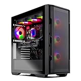 Skytech Gaming Rampage Desktop PC, Intel Ultra 7 265K 3.9 GHz(5.4 GHz Turbo), NVIDIA RTX 5060, 1TB Gen4 NVMe SSD, 32GB DDR5 RAM 5200 RGB, 850W Gold ATX 3 PSU, 360mm ARGB AIO, Wi-Fi, Win 11