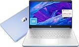HP 14" Laptop Sleek Design for Studying and Collaboration, Intel Quad-Core N150(>N4120), 1 Year Office 365, 16GB RAM, 256GB Storage(128GB UFS + 128GB SD Card), Wi-Fi 6, Webcam, USB C, Win 11S