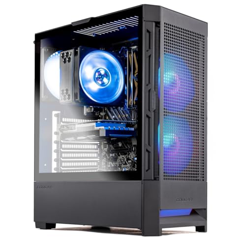 Skytech Gaming Blaze4 Mini Desktop PC, Ryzen 5 3600 3.6 GHz (4.2GHz Turbo), NVIDIA RTX 5060 Ti 8GB, 1TB Gen4 NVMe SSD, 16GB DDR4 RAM 3200, 650W Gold PSU, Wi-Fi, Win 11