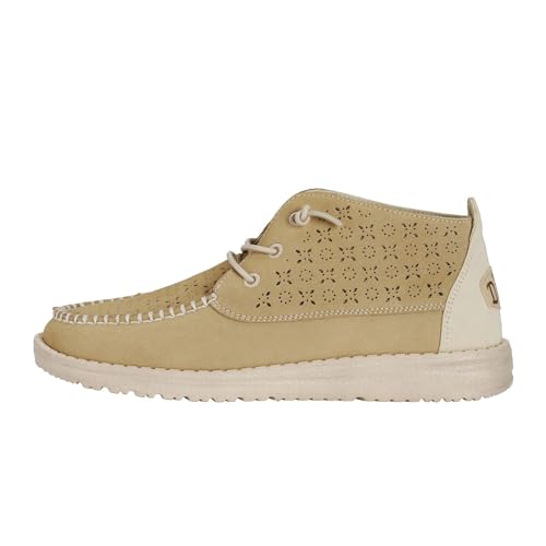 HEYDUDE Women's Wendy Mid Suede Boho | Women's Shoes | Women's Slip On Loafers | Comfortable & Light-Weight