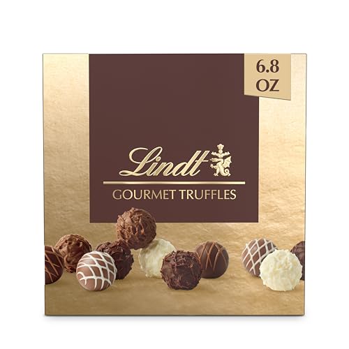 Lindt Gourmet Chocolate Truffles Gift Box, Assorted Chocolate Candy