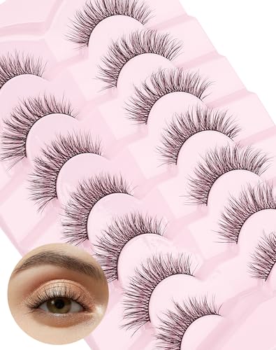 False Lashes Natural Look False Eyelashes Wispy Eye Lashes Fake Lashes