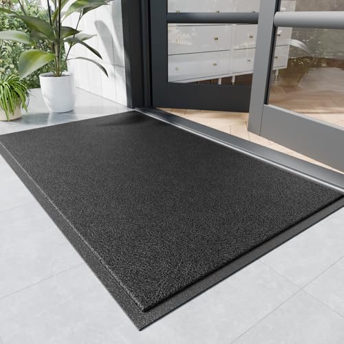 Naturei Front Door Mat, Durable Heavy Duty Indoor Outdoor Door Mat for Entryway, Commercial Door Mats Entrance, Non-Slip Low Profile Welcome Mats for High Traffic