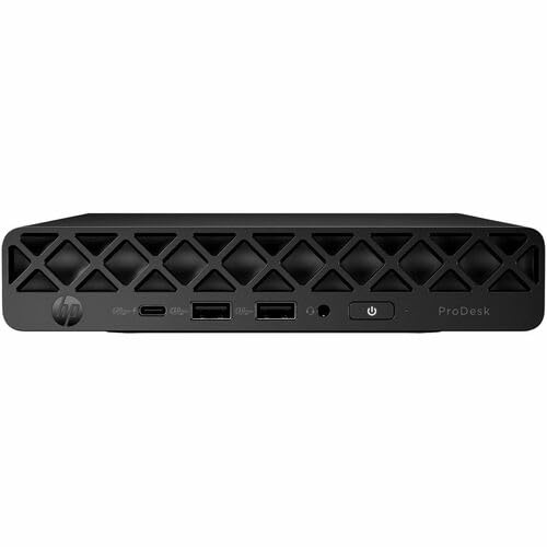 HP ProDesk 4 G1i Desktop Computer - Intel Core Ultra 5 235T - 16 GB - 512 GB SSD - Mini PC - Jack Black - Intel Q870 Chip - Windows 11 Pro - DDR5 SDRAM - English Keyboard - IEEE 802.11ax Wireless LAN