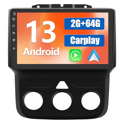 Android 13 Car Radio Stereo for Dodge Ram 2013-2019 1500 2500 3500 MAC