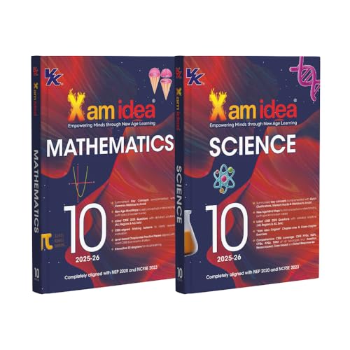 Xam idea Class 10 Bundle Set of 2 (Maths & Science) | 2025-26 Latest CBSE Syllabus | Key Concepts | Mind Maps with Special Booklet | Cross Chapter-wise Exercise | Comprehensive coverage| Key Concepts