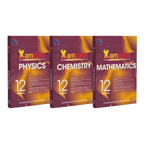 Xam idea Class 12 Bundle Set of 3 (Physics, Chemistry & Maths)|2025–26 Latest CBSE Edition | Completely Aligned with NEP 2020 & NCFSE 2023 | Mind Maps, Case-based Qs