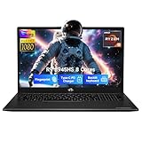 NIMO 17.3 Gaming-Laptop Ryzen 9 8945HS (Beat i9-13900H, Up to 5.2GHz) 64GB RAM, 1TB SSD, Radeon 780M, PD 100W Type-C AI-Enhanced for Copilot VR Ready, Backlit Keyboard, Fingerprint, 75W Battery