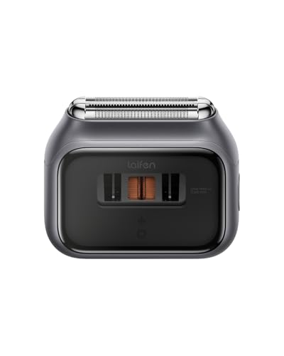 Laifen P3 Pro 3-Blade Electric Shaver, Dual Linear High-Speed Motors 12,000 Cuts/Min, 100-Min Runtime, IPX7 Waterproof, Rechargeable Electric Razor for Men, Travel-Friendly (Space Gray Aluminum Alloy)