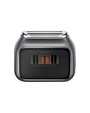 Laifen P3 Pro 3-Blade Electric Shaver, Dual Linear High-Speed Motors 12,000 Cuts/Min, 100-Min Runtime, IPX7 Waterproof, Rechargeable Electric Razor for Men, Travel-Friendly (Space Gray Aluminum Alloy)