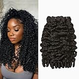 ASHINE Burmese Curly Bundles Human Hair Unprocessed Raw Burmese Curly Water Wave Human Hair 3 Bundles Natural Black 18 20 22 inch