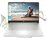 HP Laptop with Microsoft Office and 1TB Cloud Storage (1-Year) | 14 inch HD Computer | 8GB RAM | 128GB UFS | Intel 4-Core CPU(Beat i3-10110U)| Windows 11 Home in S Mode| LE Bundle