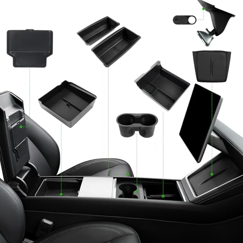 Center Console Organizer Tray for Tesla Model 3 2024 2025 and 2025 2026 Tesla Model Y