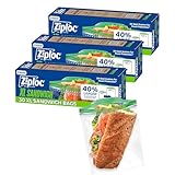 Ziploc XL Sandwich and Snack Bags with EasyGuide Texture