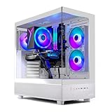 Skytech Gaming Azure 3 Gaming PC, AMD Ryzen 7 5700 3.7GHz, AMD RX 9060XT 8GB, 1TB NVMe SSD, 16GB DDR4 RAM 3200, 650W Gold PSU, Wi-Fi, Win 11, Gaming Desktop