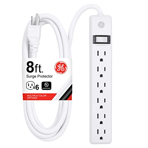 Power Strips & Wall Taps - GE 6 Outlet White Twist