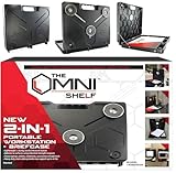 The OmniShelf Magnetic Portable Workstation + Toolbox, Computer & Laptop Stand, Multimeter Case, Utility Shelf w/ 40 lb Capacity, Hands Free Workstation Attaches to HVAC, Trucks & More (3 Count)