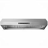 VIKIO Home 42 inch range hood,900 CFM Powerful Vent Hood,Under Cabinet Range Hood with 1.5 Sones Quiet, Gesture Control+Delay Shutdown, Stainless Steel Range Hood for Kitchens,Dishwasher-Safe Filters