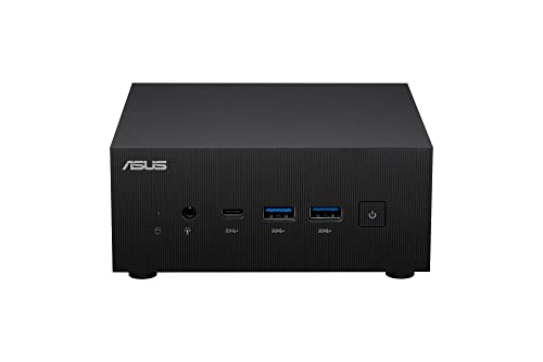 ASUS PN52 Full System Mini PC with AMD Ryzen 5 5600H Processor, 16GB DDR4-3200MHz RAM, 256GB M.2 PCIE SSD, WiFi 6, BT 5.2, 7 x USB, Windows 11 Pro, Supports up to 4X 4K displays, VESA Mount Included